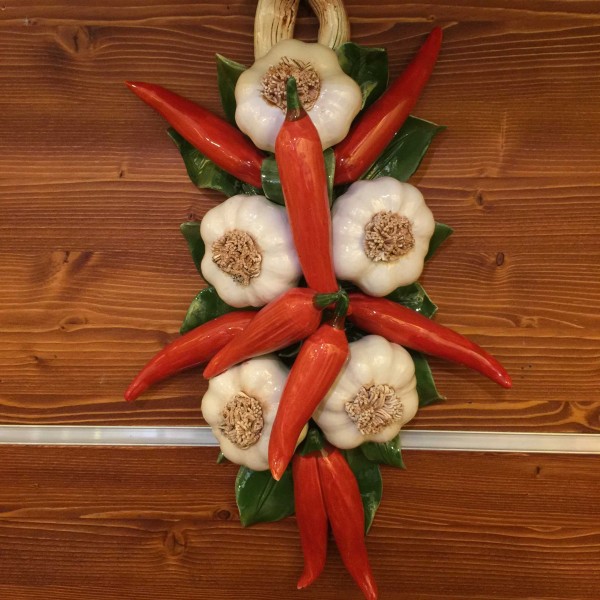 Garlic and hot peppers branch