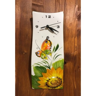 Wandhur Sonnenblume und Schmetterling