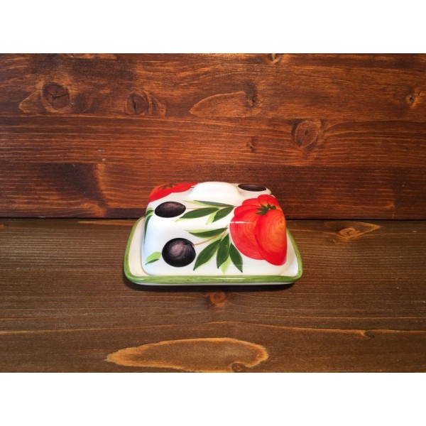 Butter Dish Tomato and Olive