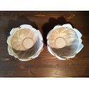 2 Petal Vases in Venetian Lacquer