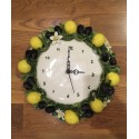 Wall Clock Lemons and Olives