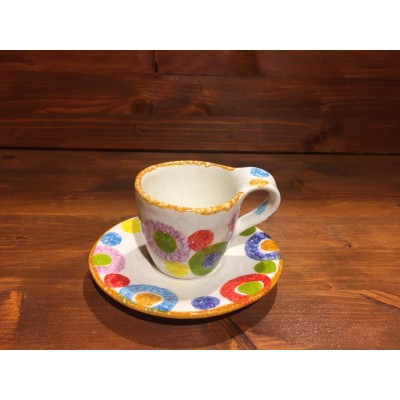 Rustic Espresso Cup with Saucer