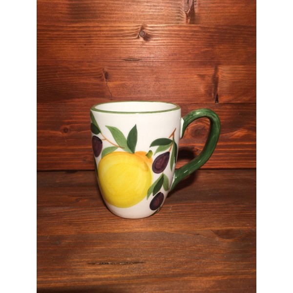 Cup Mug Coffee Cappuccino Tea Lemons and Olives