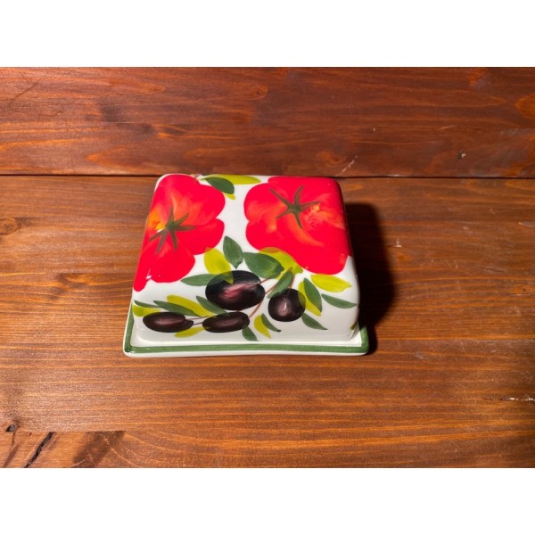 Butter Dish Tomato and Olive