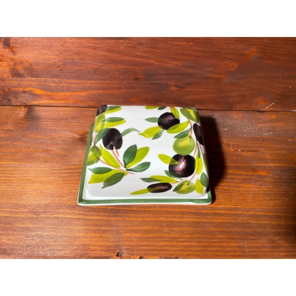 Butter dish Olive