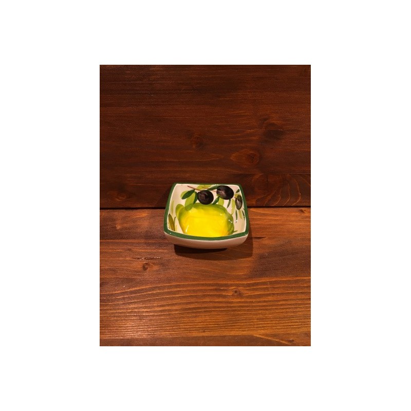 Small bowl Pinzimonio Nev with Lemon and Olive decoration