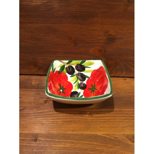 Small bowl Coppetta Nev decorated with Tomato and Olives