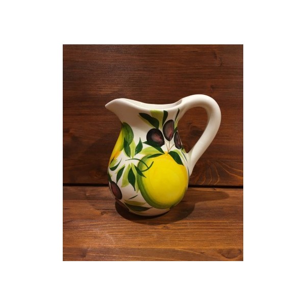 Pitcher with Lemon and Olive decoration
