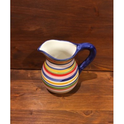 Pitcher with lines decoration